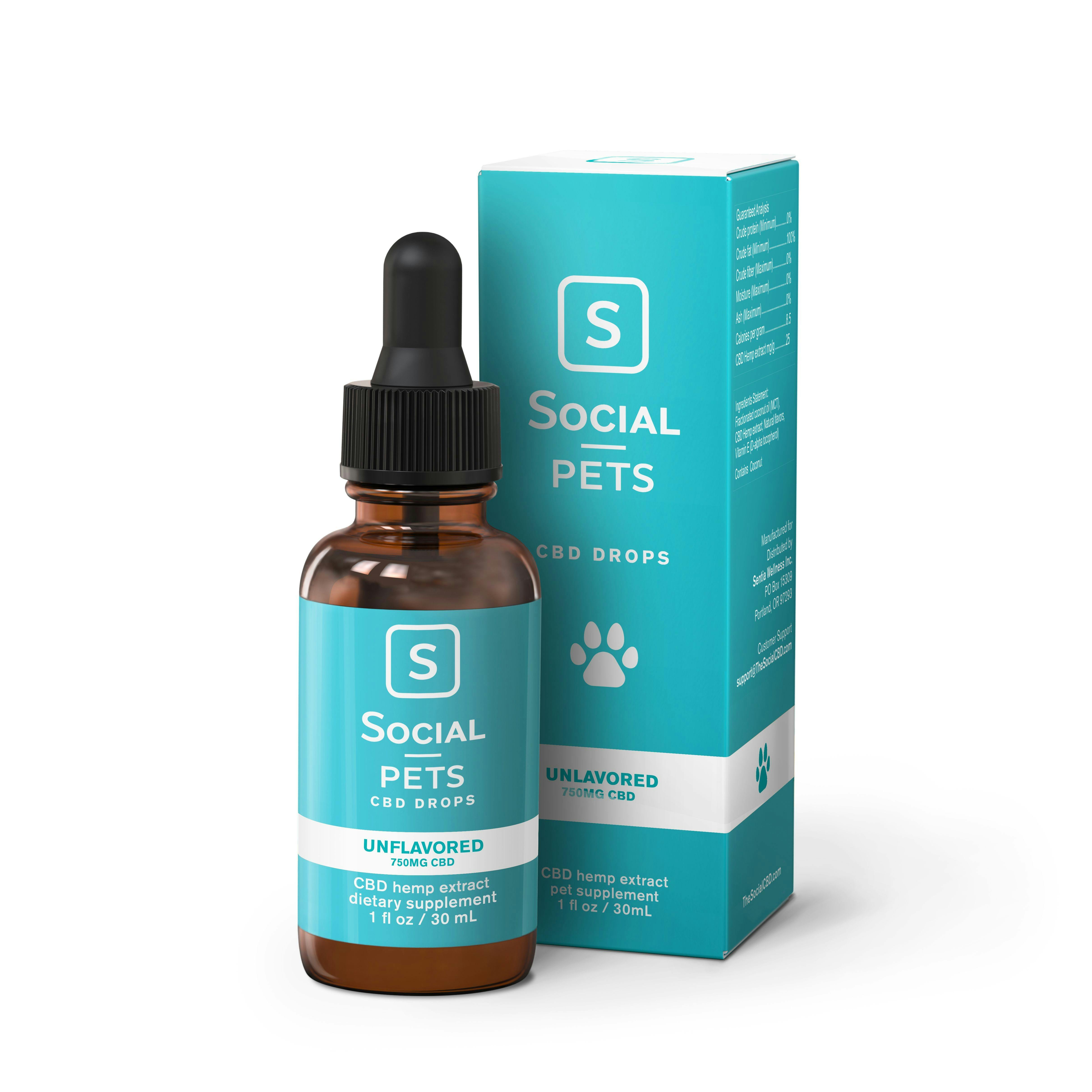 Social Pet Unflavored Drops